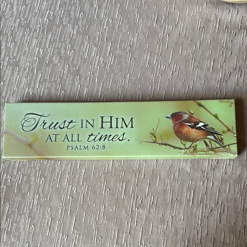 Inspirational Wall Art with Bird Design